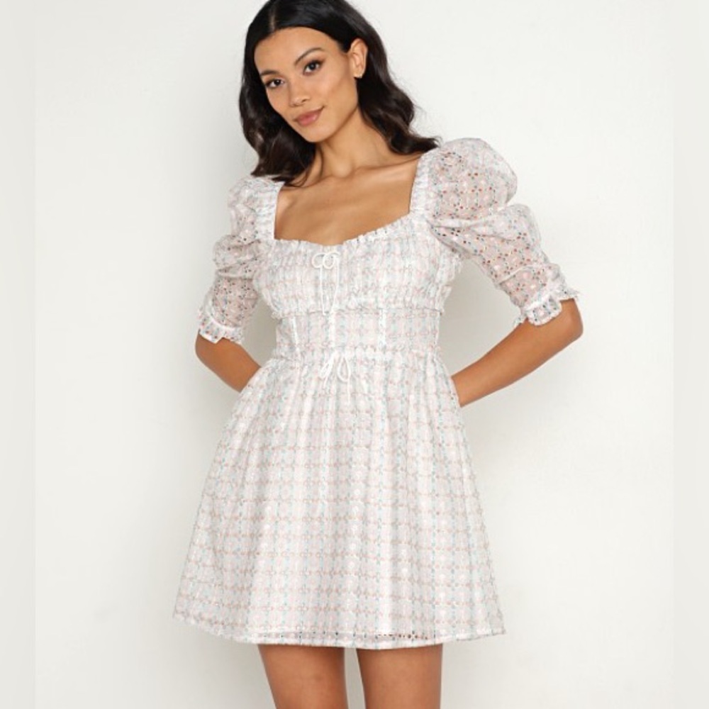 FOR LOVE & LEMONS LIBBY MINI DRESS SIZE M